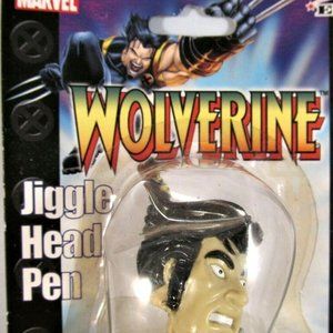 Marvel 2003 Wolverine Jiggle Head Pen with Stand